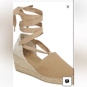 Toni pons Valencia Wraparound Espadrille Wedge (Women) size 38 (7-7.5 US)